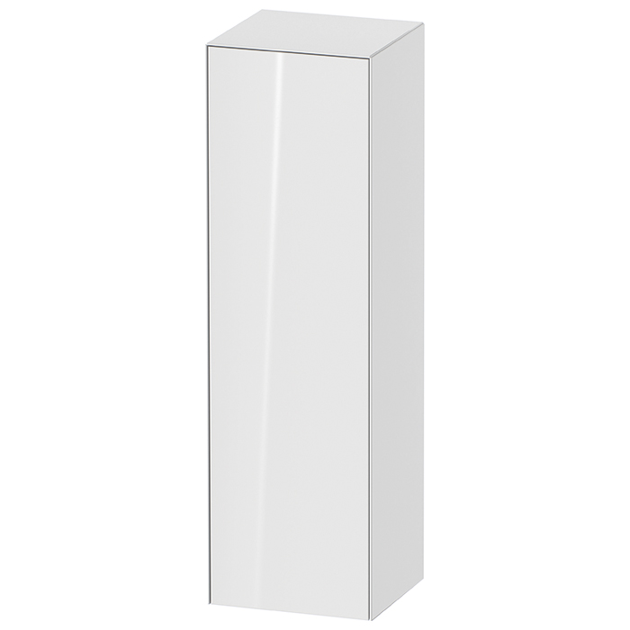 Duravit White Tulip Шкаф подвесной, 1 дверца, 3 стекл. полки с алюм, петли справа, цвет: белый высокоглянцевый
