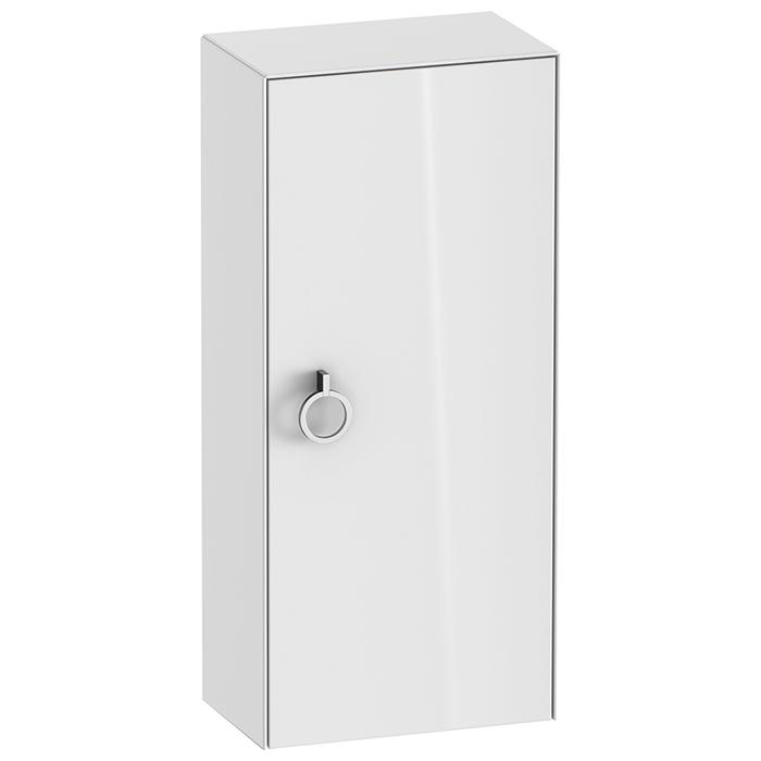 Duravit White Tulip Шкафчик подвесной, 1 дверца, 2 стекл. полки с алюм, петли справа, цвет: белый высокоглянцевый