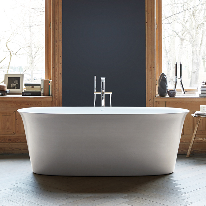 Duravit White Tulip Ванна отдельностоящая, со спец сливом и переливом, цвет: белый