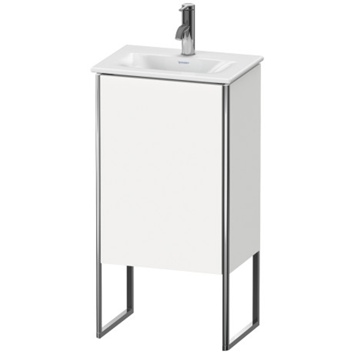 Duravit XSquare База напольная с раковиной, 1 дверца, петли слева, цвет: глянцевый белый