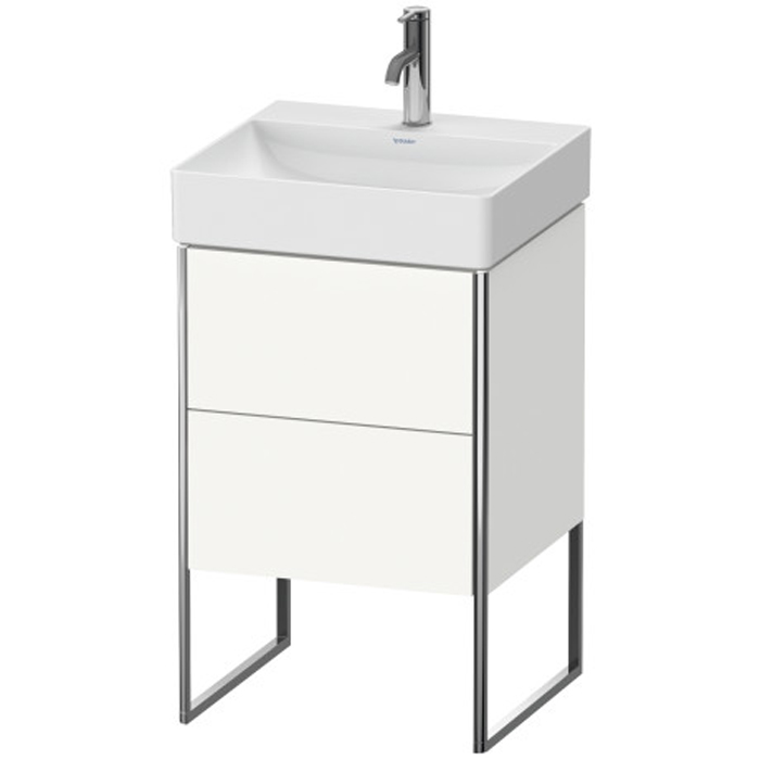 Duravit XSquare База напольная с раковиной, 2 ящика, цвет: глянцевый белый