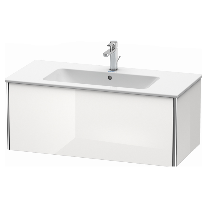 Duravit XSquare Тумба подвесная, с раковиной, с 1 выдв ящик, цвет: белый глянц