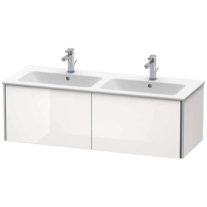Duravit XSquare Тумба подвесная, с раковиной, с 2 выдв ящик, цвет: белый глянц