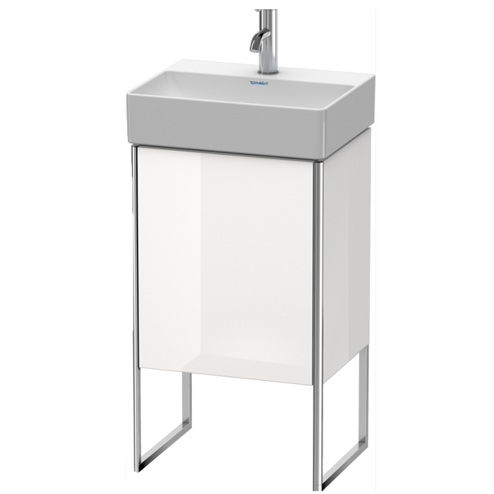 Duravit XSquare Тумба напольная, с раковиной, 1 стек полка, 1 дверца правая, цвет: белый глянц