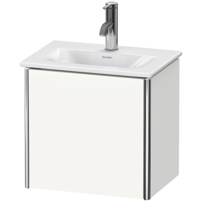 Duravit XSquare База подвесная с раковиной, 1 дверца, петли слева, цвет: глянцевый белый