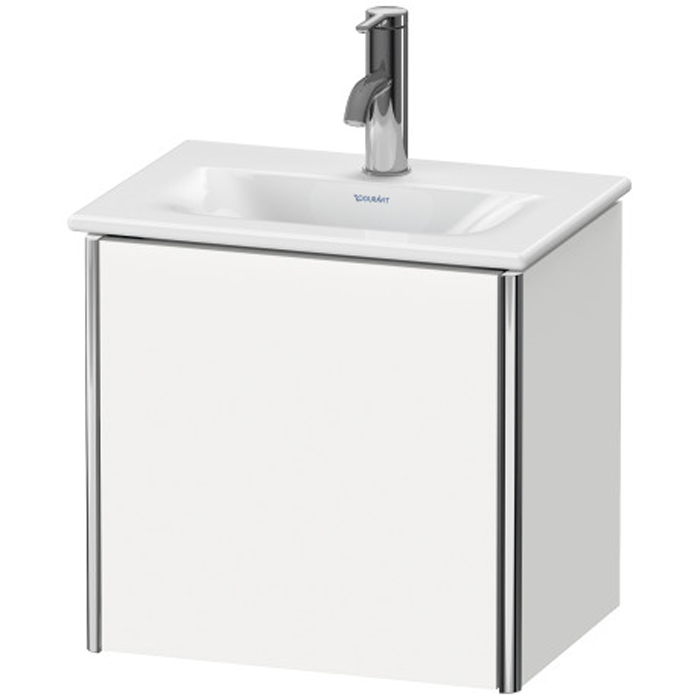 Duravit XSquare База подвесная с раковиной, 1 дверца, петли справа, цвет: глянцевый белый