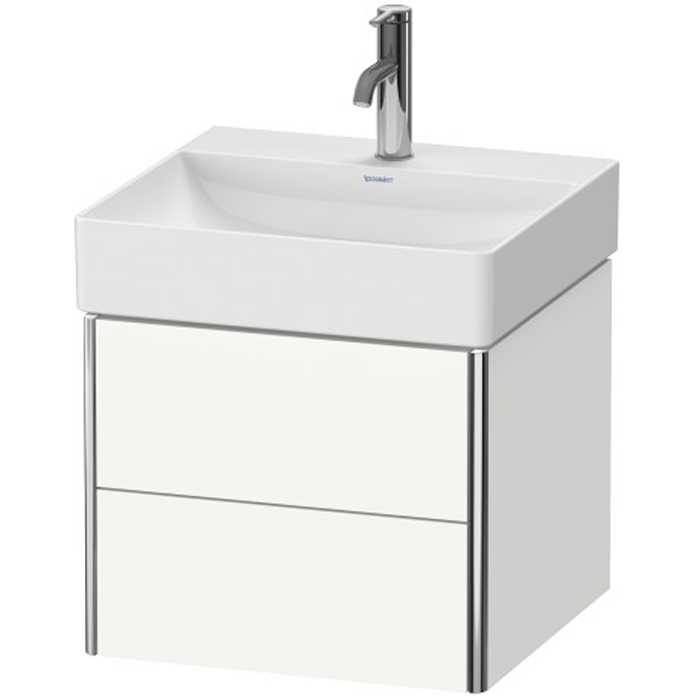 Duravit XSquare База подвесная с раковиной, 2 ящика, цвет: глянцевый белый