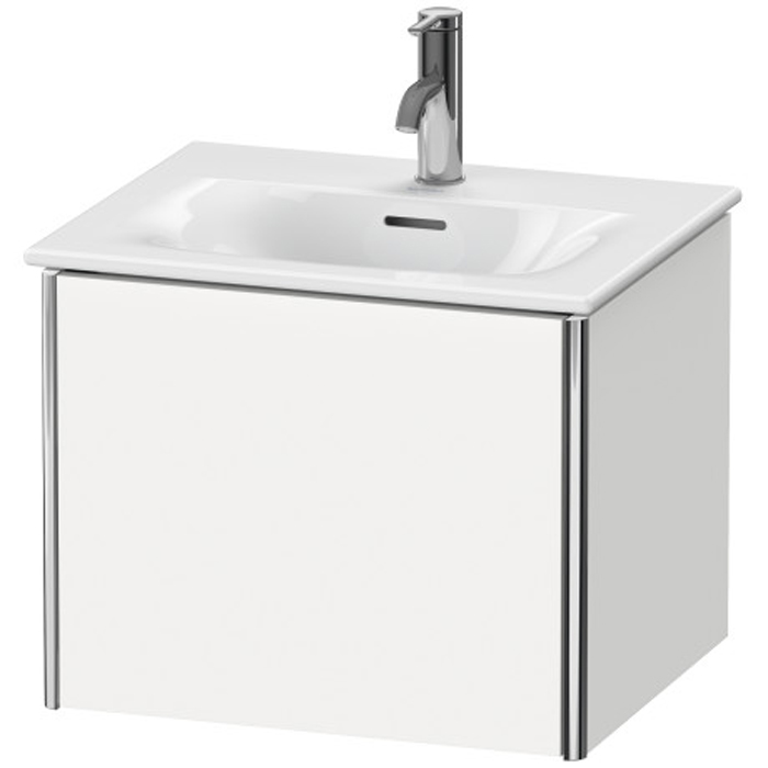 Duravit XSquare База подвесная с раковиной, 1 выдвижное отделение, цвет: глянцевый белый