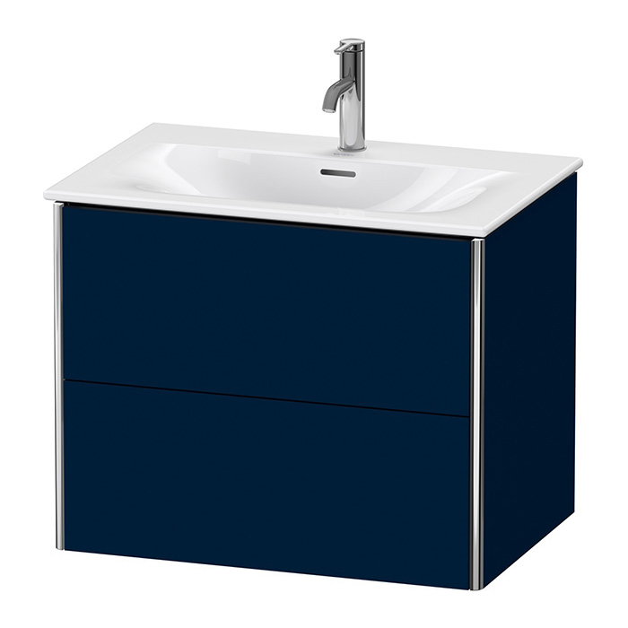 Duravit XSquare Тумба с раковиной, подвесная, 2 яшика, цвет: Night Blue SaM