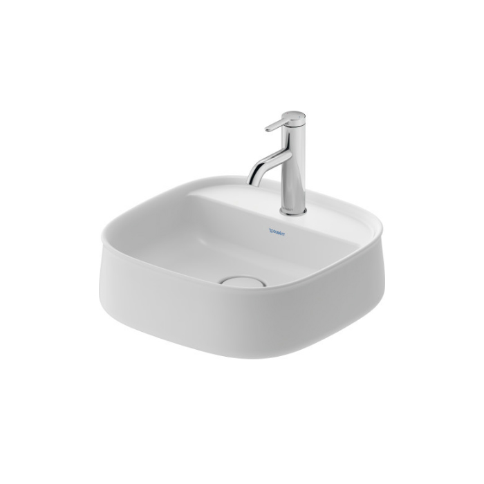 Duravit Zencha Раковина, накладная, 1 отв, цвет: белый глянцевый