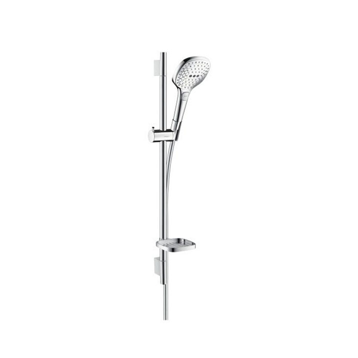 Hansgrohe Raindance Select E Душевой набор: штанга, ручной душ 120, 3jet (Rain, RainAir, WhirlAir), мыльница, шланг, цвет: хром