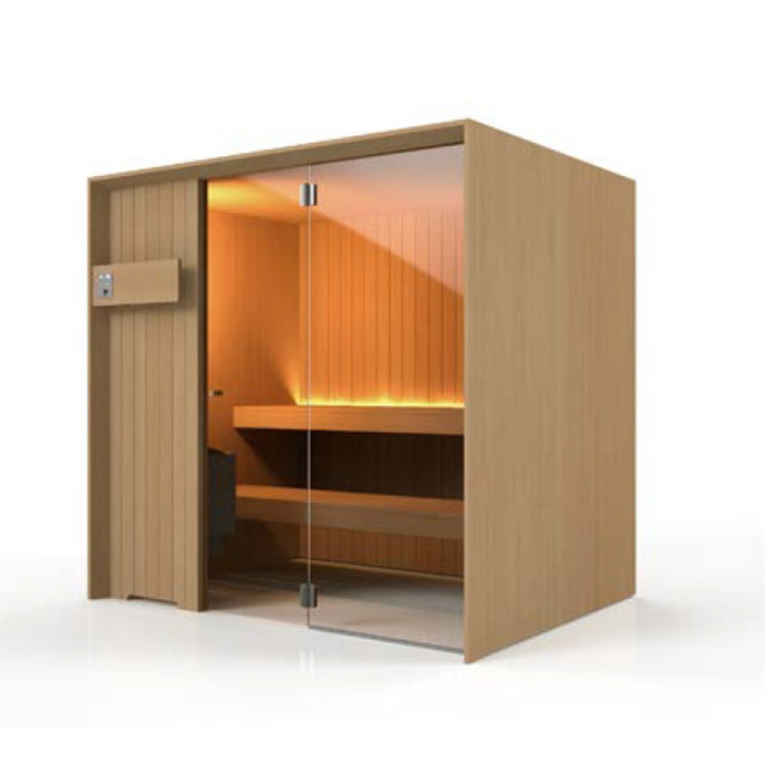Effegibi Idea Сауна, пристенная, цвет: канадский хемлок