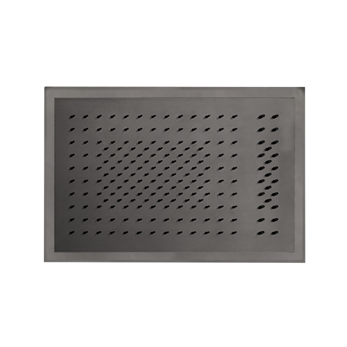 Fantini Acqua Zone Верхний душ, двойной дождь, поток, светодиоды, хромотерапия, цвет: Matt Gun Metal PVD