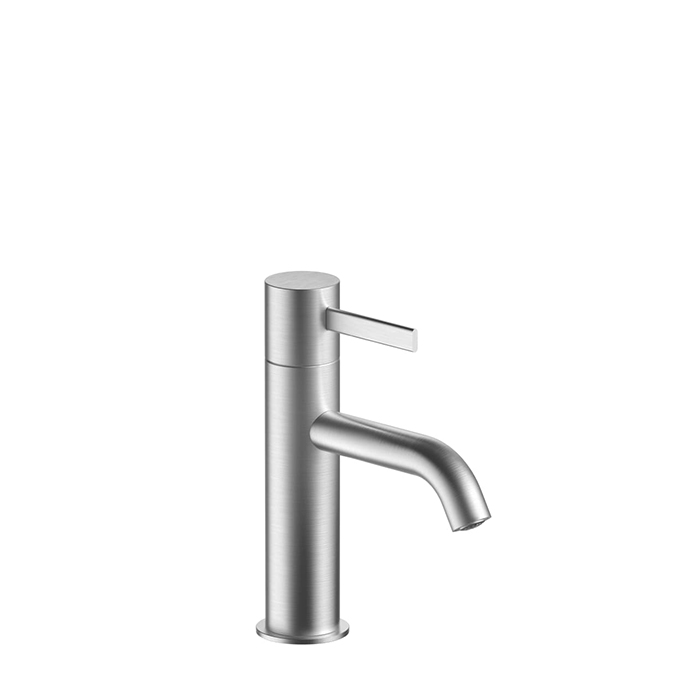 Fantini AF/21 Смеситель для раковины, 1 отв, излив:, цвет: матовая натуральная сталь