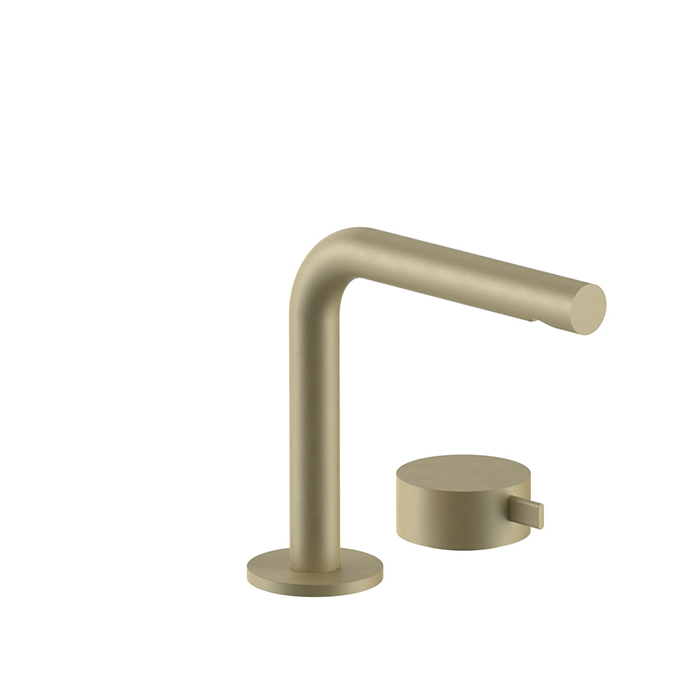 Fantini AF/21 Смеситель для раковины, 2 отв, излив:, цвет: Matt British Gold PVD