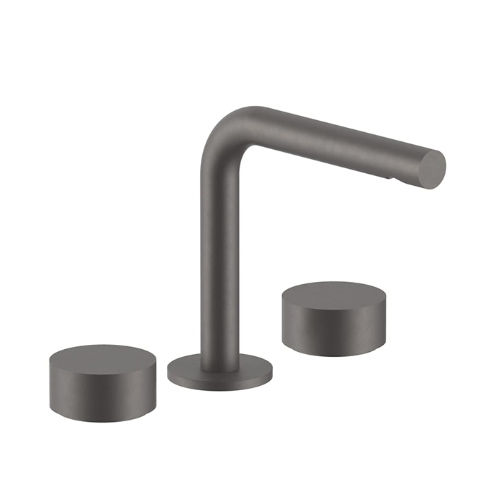 Fantini AF/21 Смеситель для раковины, 3 отв, излив:, цвет: Matt Gun Metal PVD