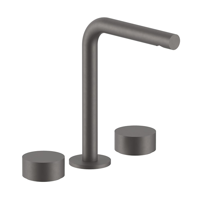 Fantini AF/21 Смеситель для раковины, 3 отв, высокий излив, излив:, цвет: Matt Gun Metal PVD