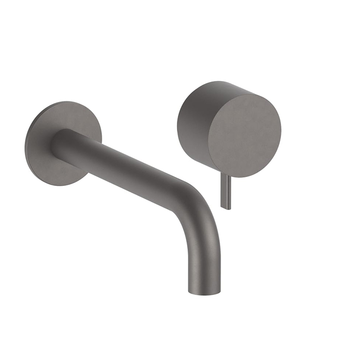 Fantini AF/21 Смеситель для раковины, настенный, излив:, цвет: Matt Gun Metal PVD