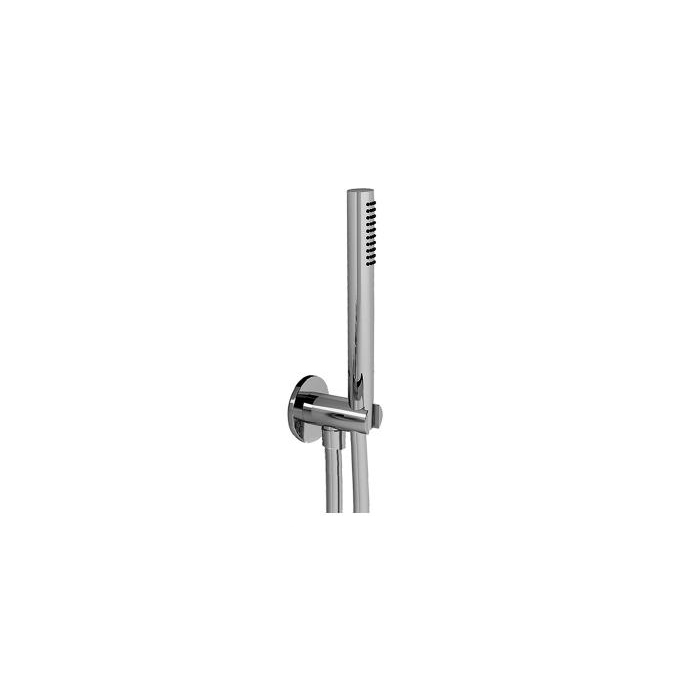 Fantini AL/23 Душевой набор: вывод воды на 1/2”, шланг, ручная лейка FIT, держатель для лейки, цвет: хром
