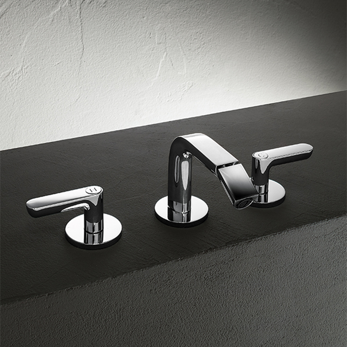 Fantini Icona Deco Смеситель для биде, 3 отверстия, цвет: хром