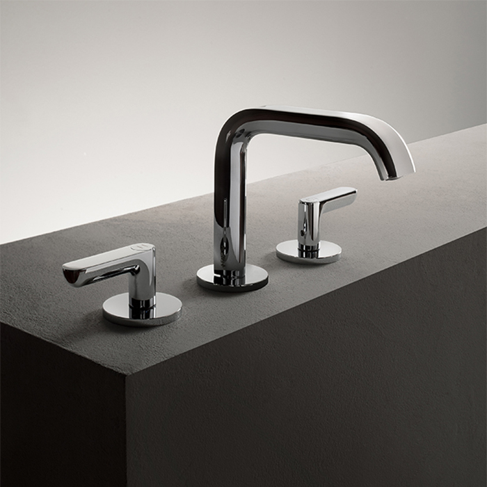 Fantini Icona Deco Смеситель для раковины, 3 отверстия, цвет: хром