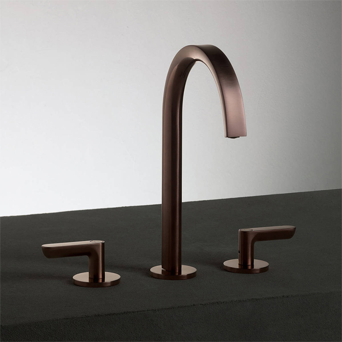 Fantini Icona Deco Смеситель для раковины, 3 отв, цвет: матовая медь