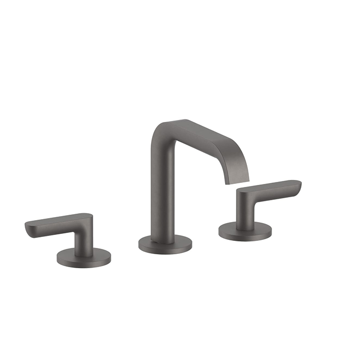 Fantini Icona Deco Смеситель для раковины, 3 отв, без донного клапана, излив:, цвет: оружейная сталь
