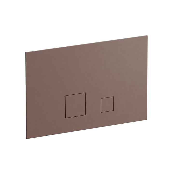 Fantini Кнопка смыва с 2 квадратными клавишами, подходит для GEBERIT SIGMA8, SIGMA12, цвет: Matt Copper PVD
