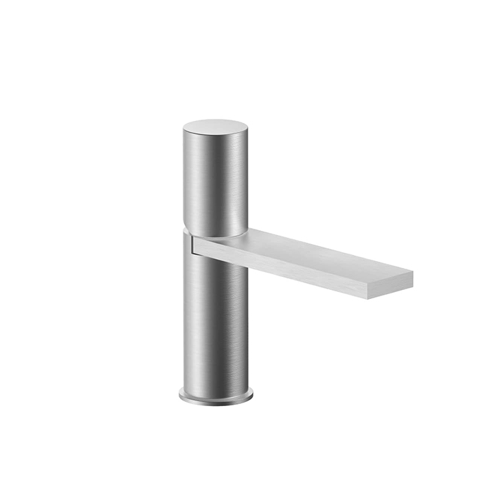 Fantini Milano Смеситель для раковины, 1 отв, излив:, цвет: матовая натуральная сталь