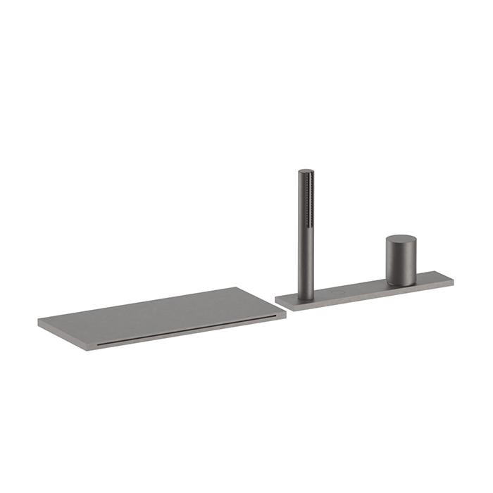 Fantini Milano Смеситель для ванны, набортный, излив:, цвет: Matt Gun Metal PVD