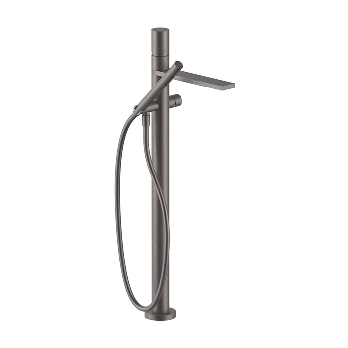 Fantini Milano Смеситель для ванны, напольный, излив:, цвет: Matt Gun Metal PVD
