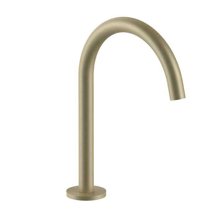 Fantini Nostromo Излив смесителя для раковины, цвет: Matt British Gold PVD