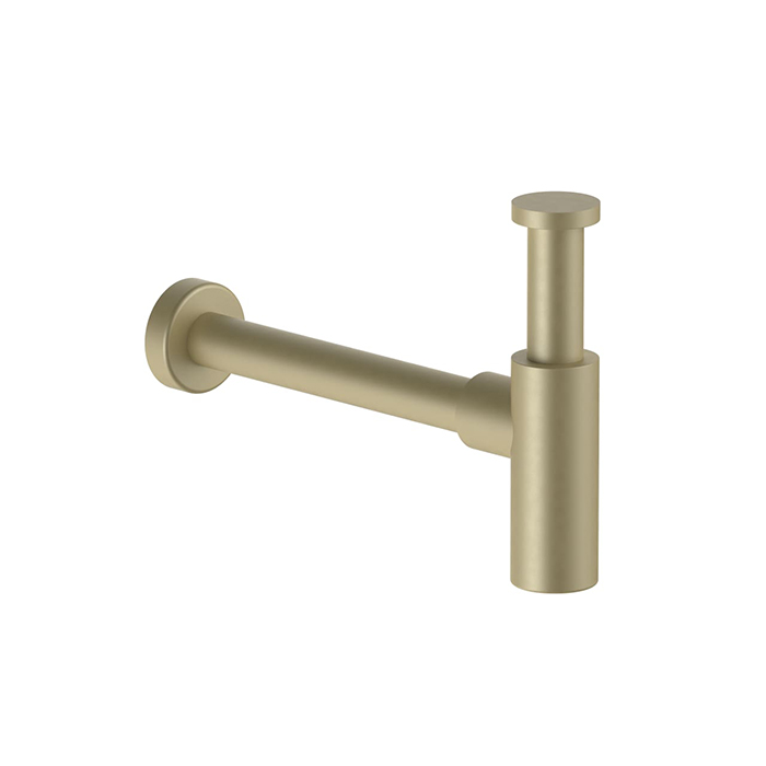 Fantini Nostromo Сифон бутылочный для раковины, цвет: Matt British Gold PVD