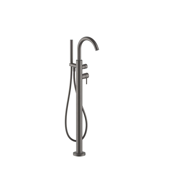 Fantini Nostromo Смеситель для ванны, напольный, излив, внешняя часть, цвет Matt Gun Metal PVD