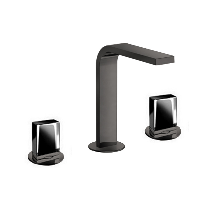 Fantini Venezia In Смеситель для раковины, 3 отв, излив:, цвет: Matt Gun Metal PVD