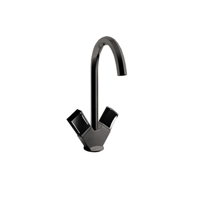 Fantini Venezia Смеситель для раковины, 1 отв, излив:, цвет: Matt Gun Metal PVD