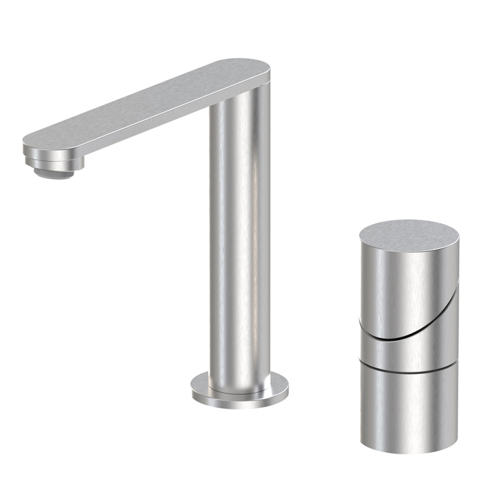 Fima Carlo Frattini Slide Смеситель для раковины, 2 отв, цвет: Stainless Steel
