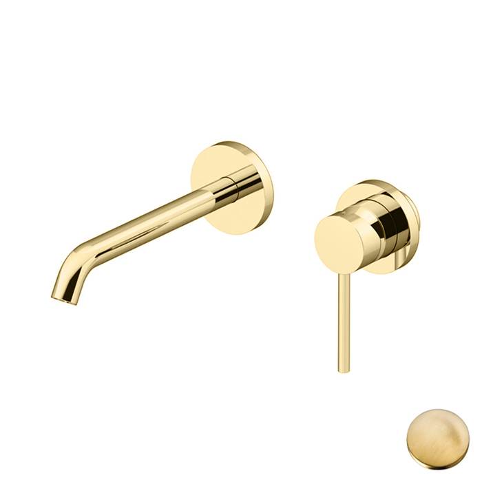 Gattoni Circle Two Смеситель для раковины встраиваемый, излив, цвет: Oro Brush