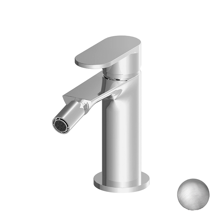 Gattoni H2Omix7000 Смеситель для биде с донным клапаном, излив цвет: Nickel spazzolato