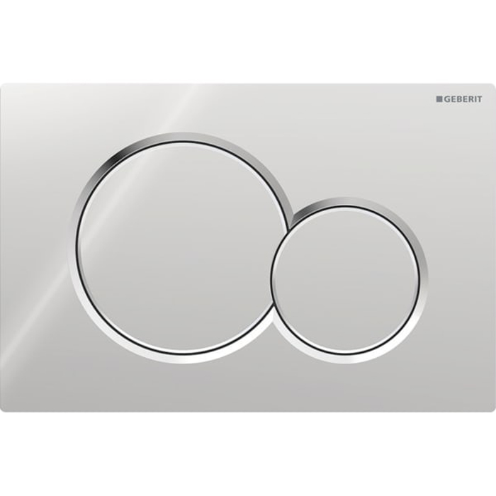 Geberit Sigma01 Клавиша для двойного смыва, круглая: хром