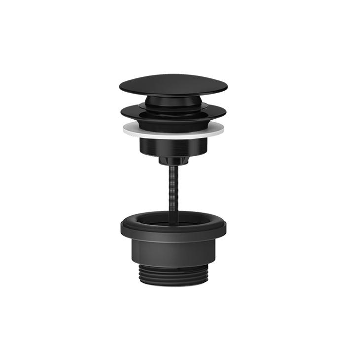 Gessi 316 Донный клапан нажимной “Stop&Go”, для раковин без перелива, цвет: Black Metal Brushed PVD