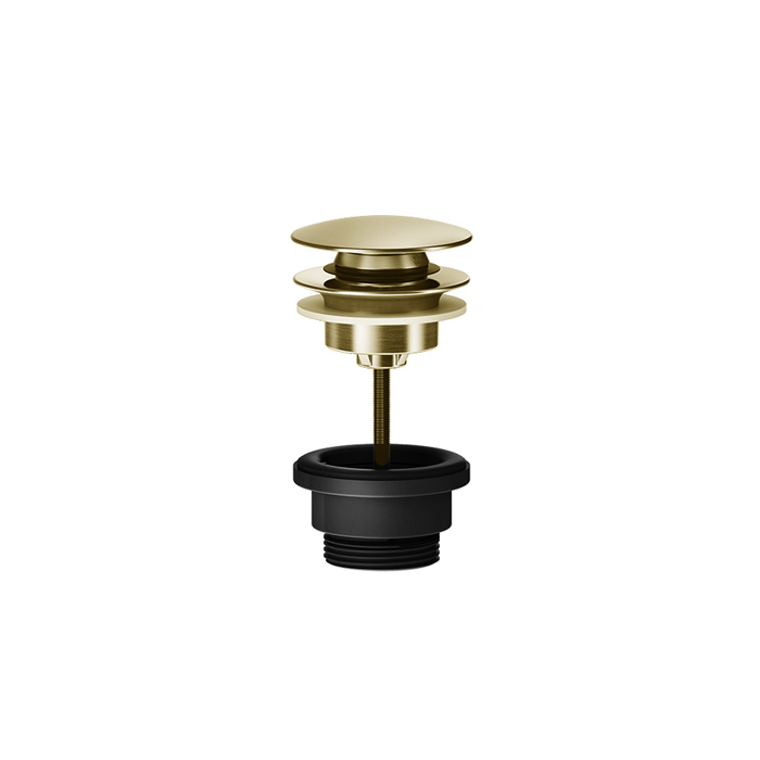 GESSI 316 Донный клапан нажимной “Stop&Go”, для раковин без перелива, цвет: Brushed Brass PVD