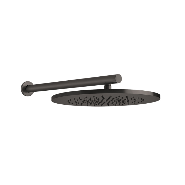 Gessi 316 Душевая головка шарнирная для настенного крепления на 1/2", цвет: brushed black metal pvd