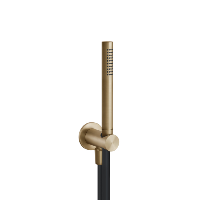 Gessi 316 Душевой комплект: ручной душ, держатель, шланг, цвет: warm bronze brushed pvd