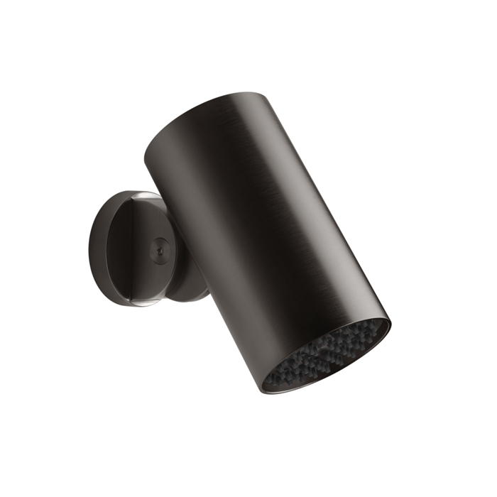 GESSI 316 FLESSA Верхний душ, с настенным креплением, тропический ливень, цвет: Black Metal Brushed PVD
