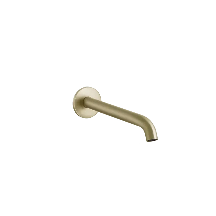GESSI 316 Настенный излив на 1/2”, комбинируемый с удаленным управлением (не входит в комплект), цвет: Brushed Brass PVD