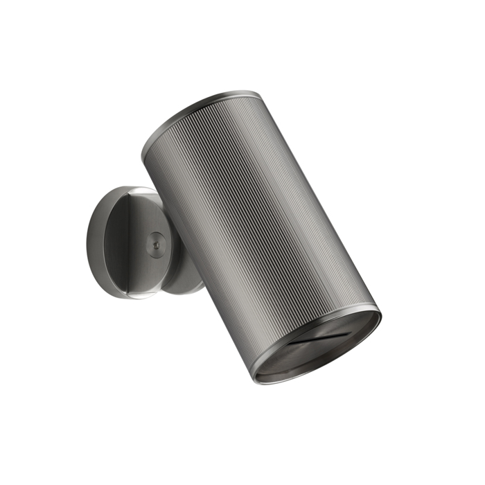 Gessi 316 Rigato Верхний душ, с настенным креплением, водопад, цвет Steel Brushed