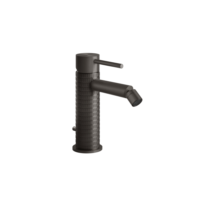 Gessi 316 Смеситель для биде на 1 отв. с донным клапаном, излив:, цвет: brushed black metal pvd