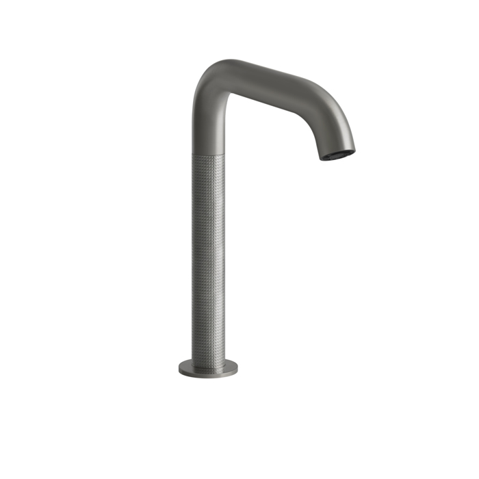 Gessi 316 Смеситель для раковины, 1 отв, электронный, с кран-фильтром для регулировки температуры и напора воды, цвет: Steel Brushed