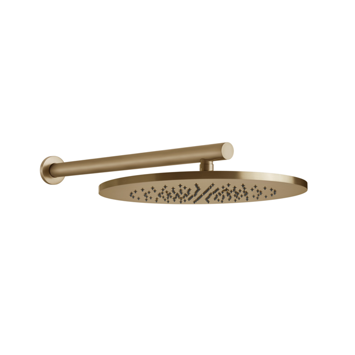 Gessi 316 Верхний душ, с настенным держателем, цвет: warm bronze brushed pvd